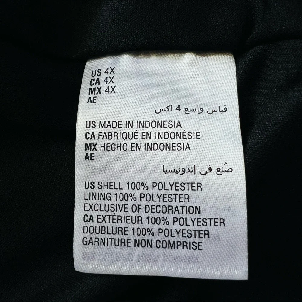 NWT CHARTER CLUB Fit & Flare Lace Overlay Black Knee Length Dress Plus Size 4X - Picture 9 of 10